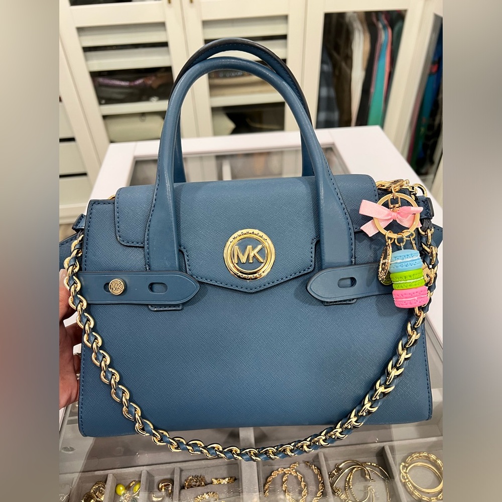 Michael Kors Carmen Medium Belted Satchel NWOT